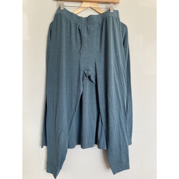 LLBean Set Men’s Base Layer Blue Tencel Lyocell Size XXL Top ~ Size XL Bottom - Picture 5 of 8